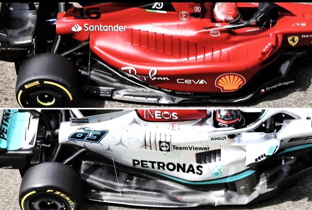 Ferrari F1-75 εναντίον Mercedes W13